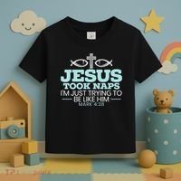 Jesus Took Naps Religious Pastor Bible Scripture Christian Toddler T-Shirt thumb 3
