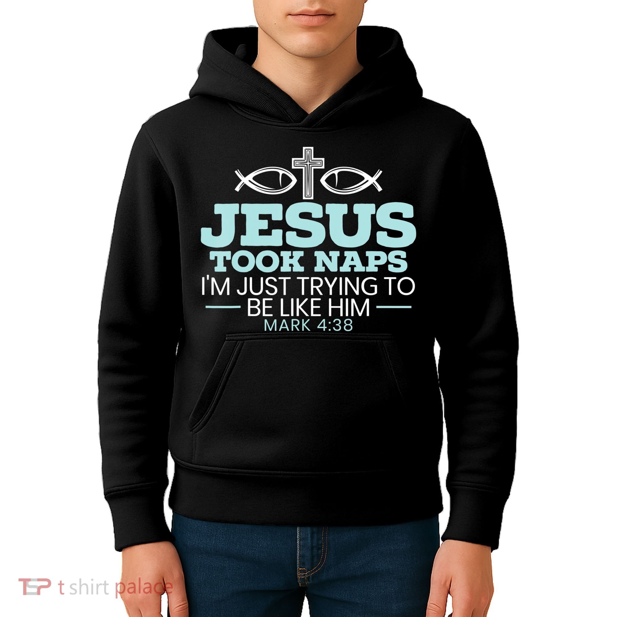 Jesus Took Naps Religious Pastor Bible Scripture Christian Kids Hoodie