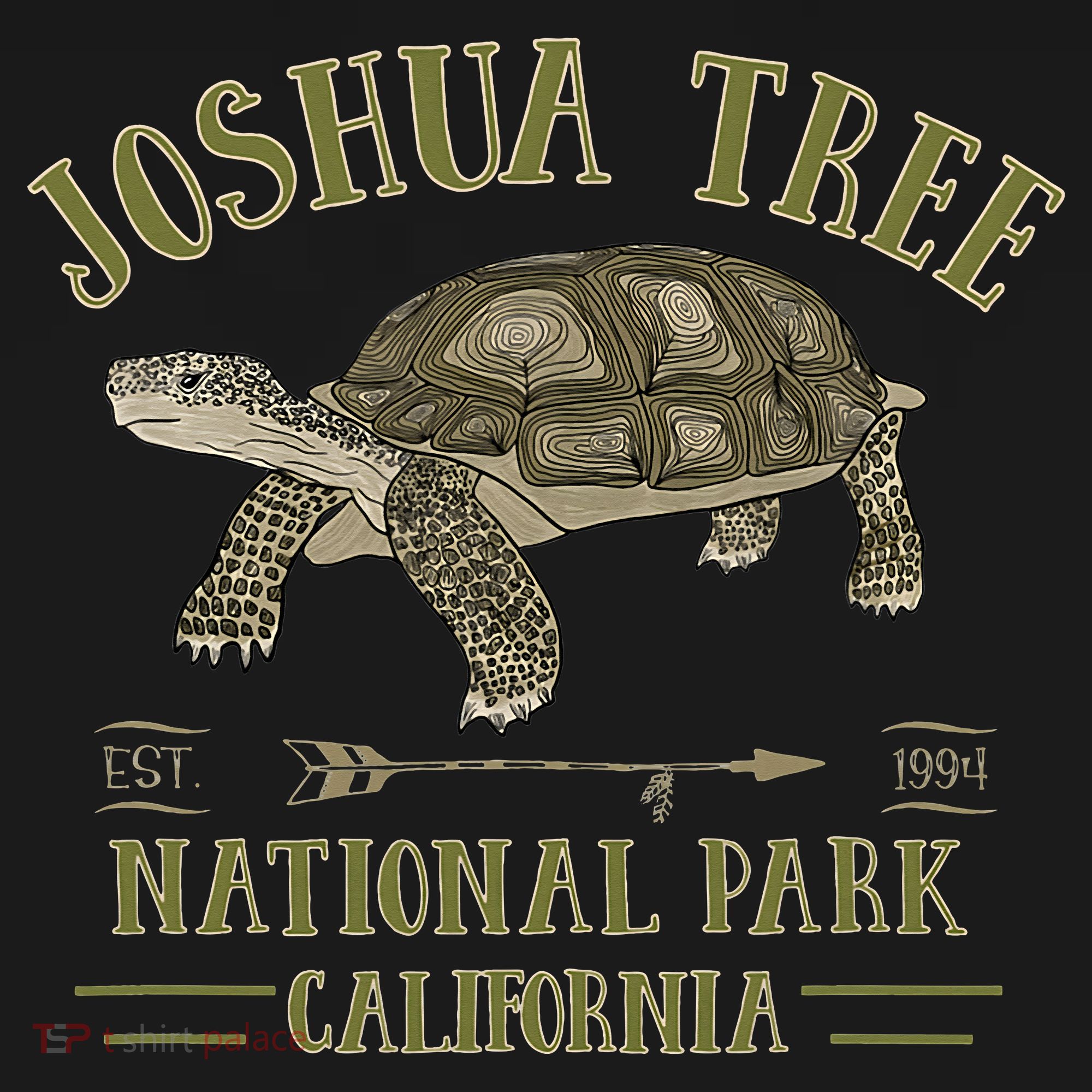 JOSHUA TREE NATIONAL PARK California Desert Turtle Tortoise T-Shirt