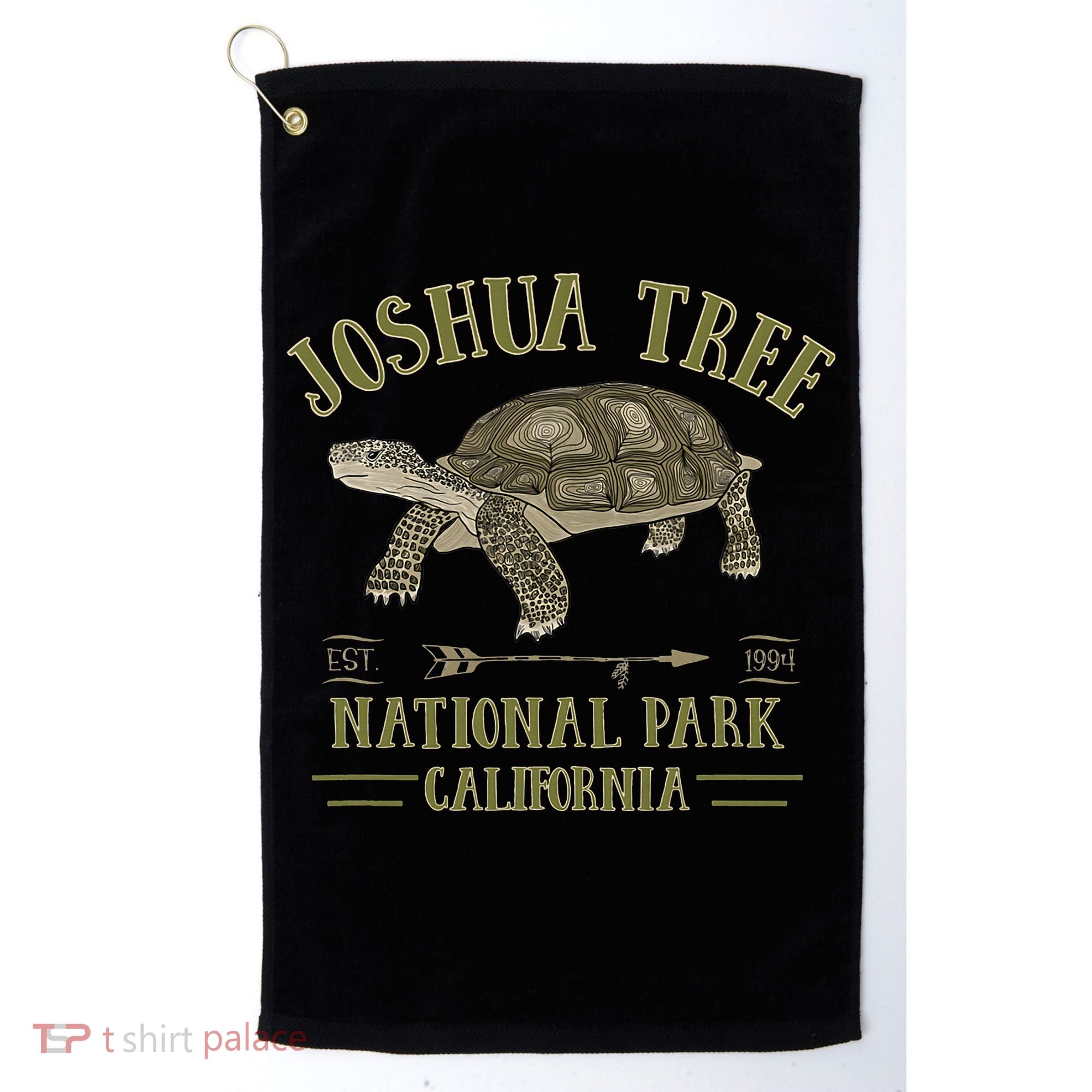 JOSHUA TREE NATIONAL PARK California Desert Turtle Tortoise Golf Towel
