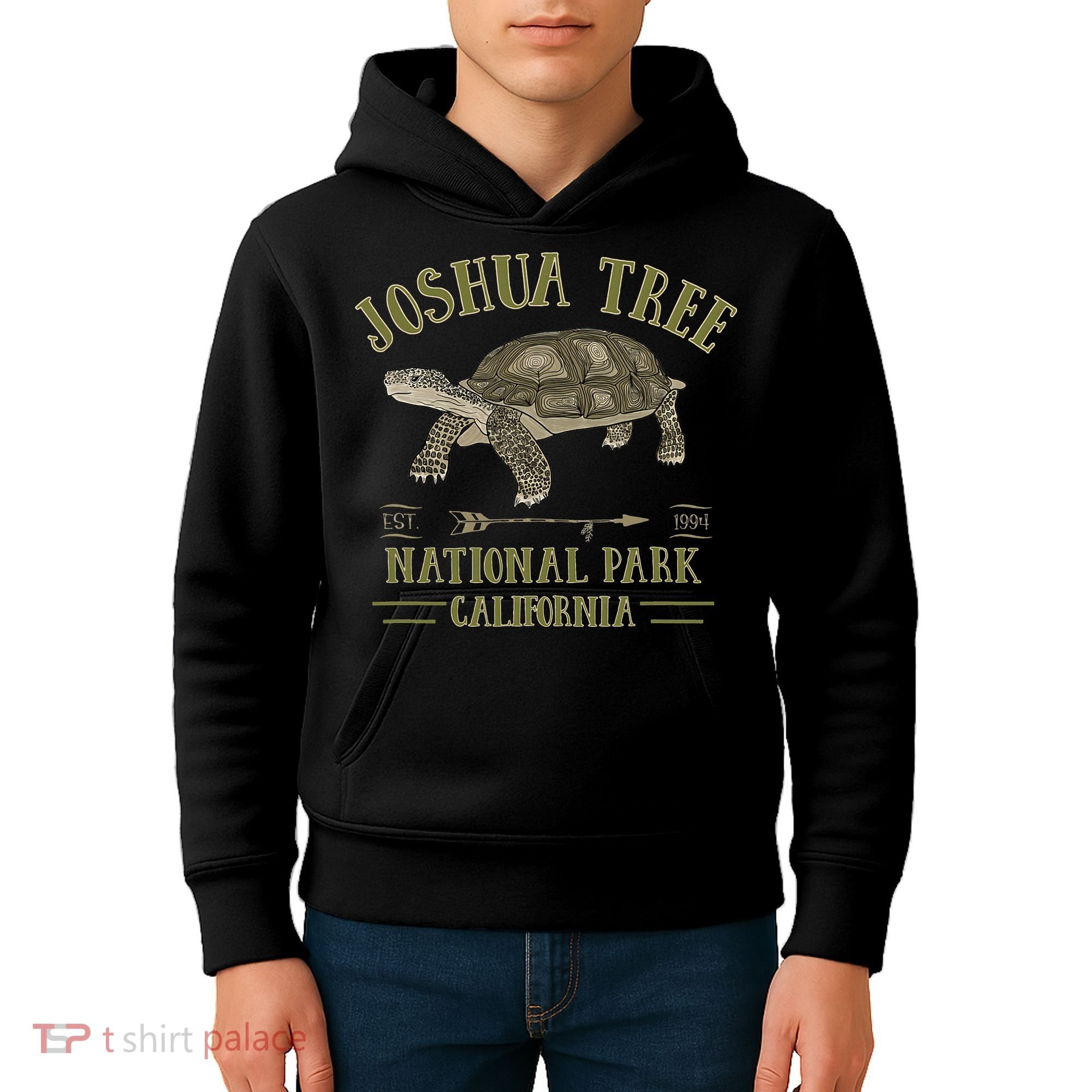 JOSHUA TREE NATIONAL PARK California Desert Turtle Tortoise Kids Hoodie