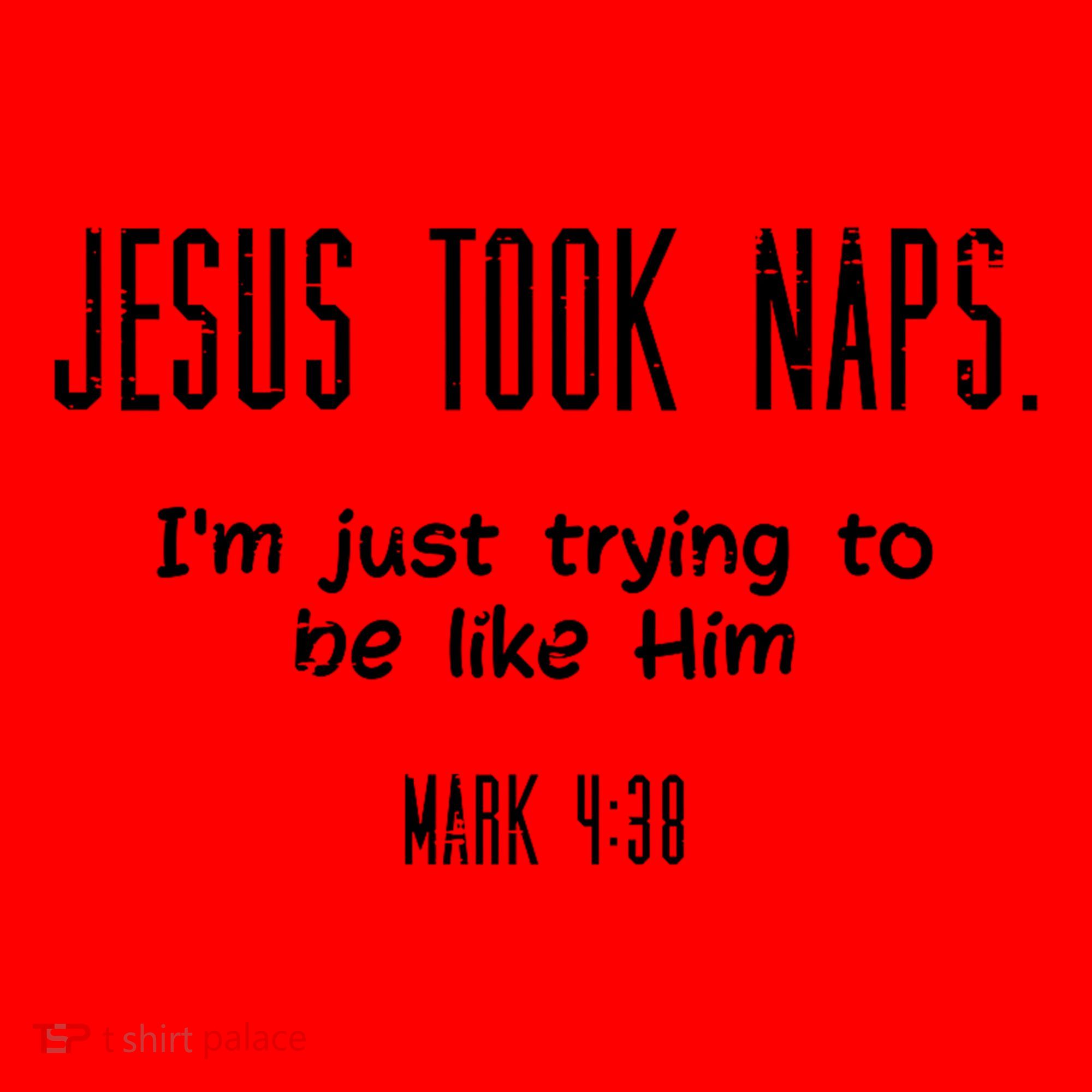 Jesus Took Naps Mark 438 Funny Saying Christian Santa Hat
