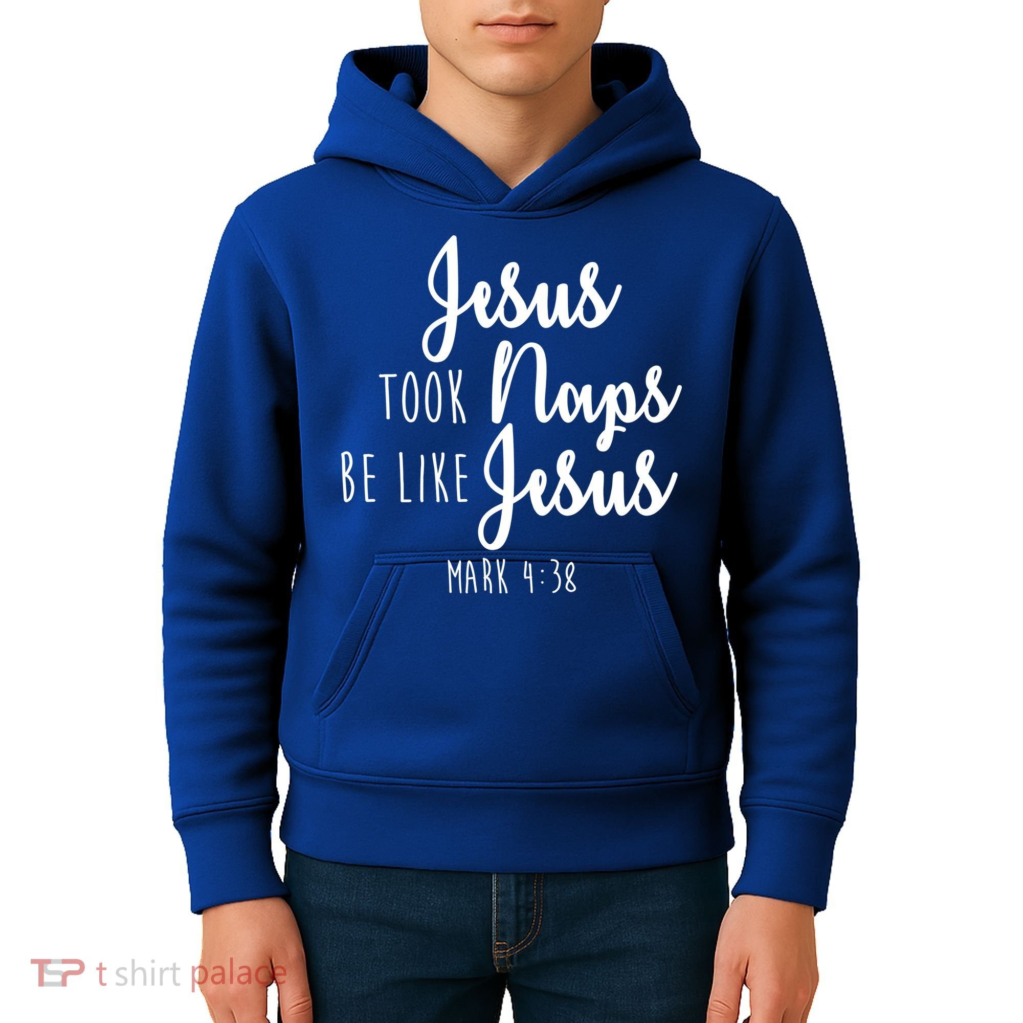 Jesus Took Naps Be Like Jesus Mark 4:38 Kids Hoodie