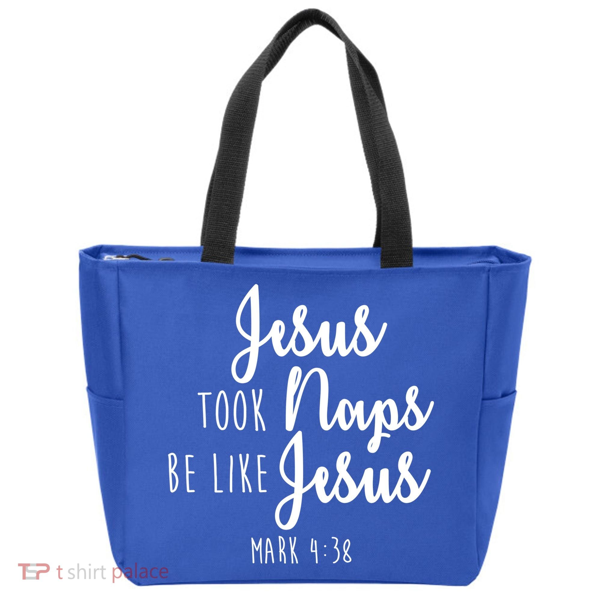 Jesus Took Naps Be Like Jesus Mark 4:38 Tote Bag