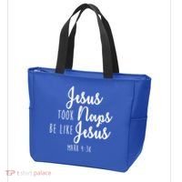 Jesus Took Naps Be Like Jesus Mark 4:38 Tote Bag thumb 3
