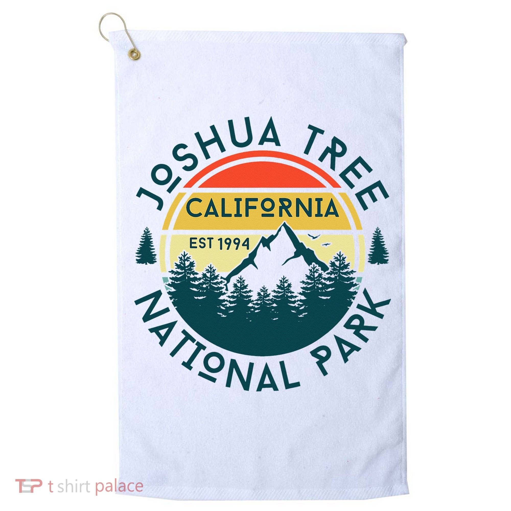 Joshua Tree National Park California Hiking Nature Outdoors Golf Towel