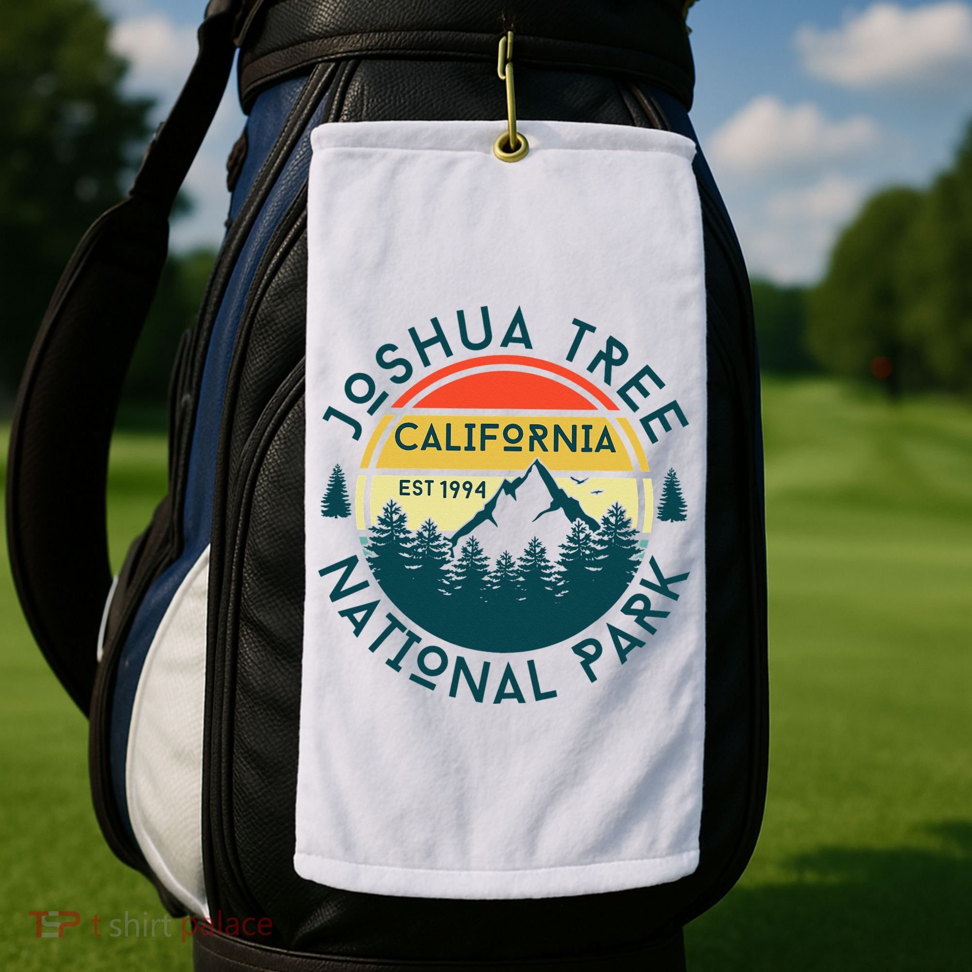 Joshua Tree National Park California Hiking Nature Outdoors Golf Towel
