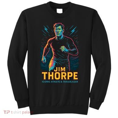 Jim Thorpe Neon Iconic Athlete Sweatshirt