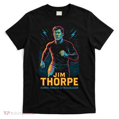 Jim Thorpe Neon Iconic Athlete T-Shirt