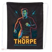 Jim Thorpe Neon Iconic Athlete Drawstring Bag thumb 0