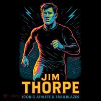 Jim Thorpe Neon Iconic Athlete Women's Hoodie thumb 2