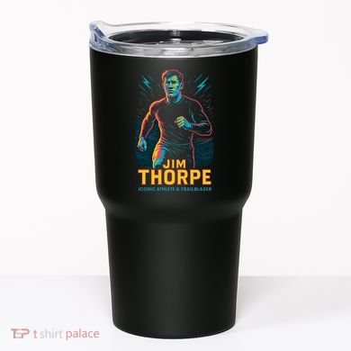 Jim Thorpe Neon Iconic Athlete Tumbler