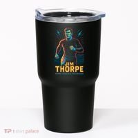 Jim Thorpe Neon Iconic Athlete Tumbler thumb 0