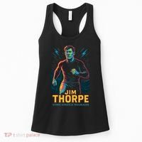 Jim Thorpe Neon Iconic Athlete Women's Tank Top thumb 0