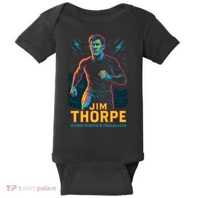 Jim Thorpe Neon Iconic Athlete Baby Bodysuit