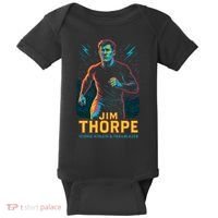Jim Thorpe Neon Iconic Athlete Baby Bodysuit thumb 0