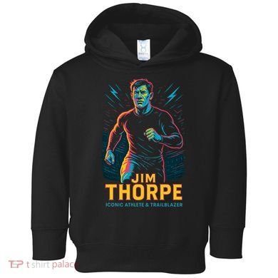 Jim Thorpe Neon Iconic Athlete Toddler Hoodie