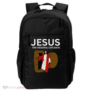 Jesus The Original Life Hack Funny Christian Easter Backpack