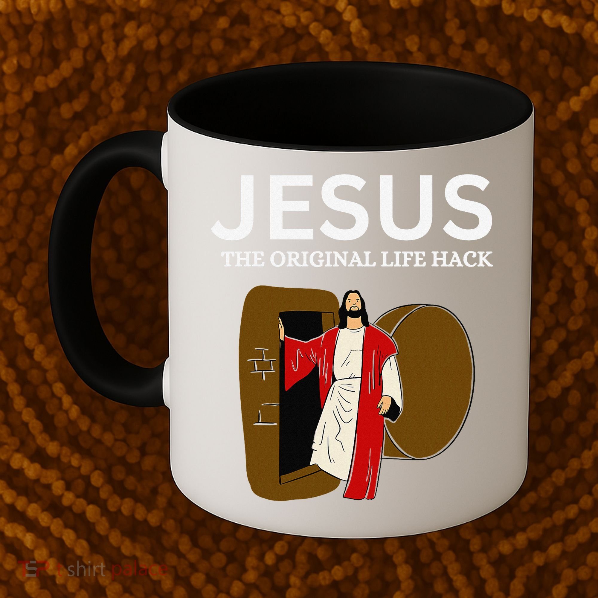 Jesus The Original Life Hack Funny Christian Easter Coffee Mug