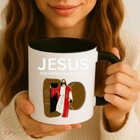 Jesus The Original Life Hack Funny Christian Easter Coffee Mug thumb 3