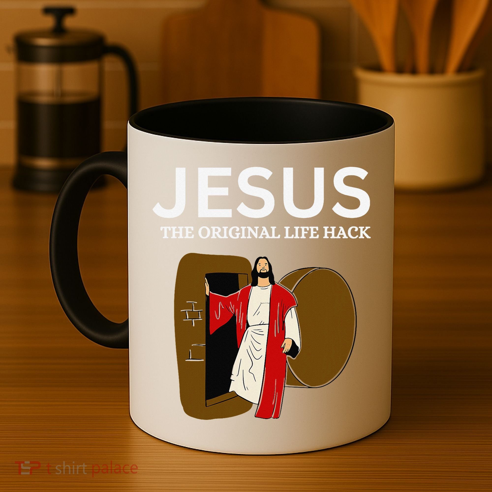 Jesus The Original Life Hack Funny Christian Easter Coffee Mug