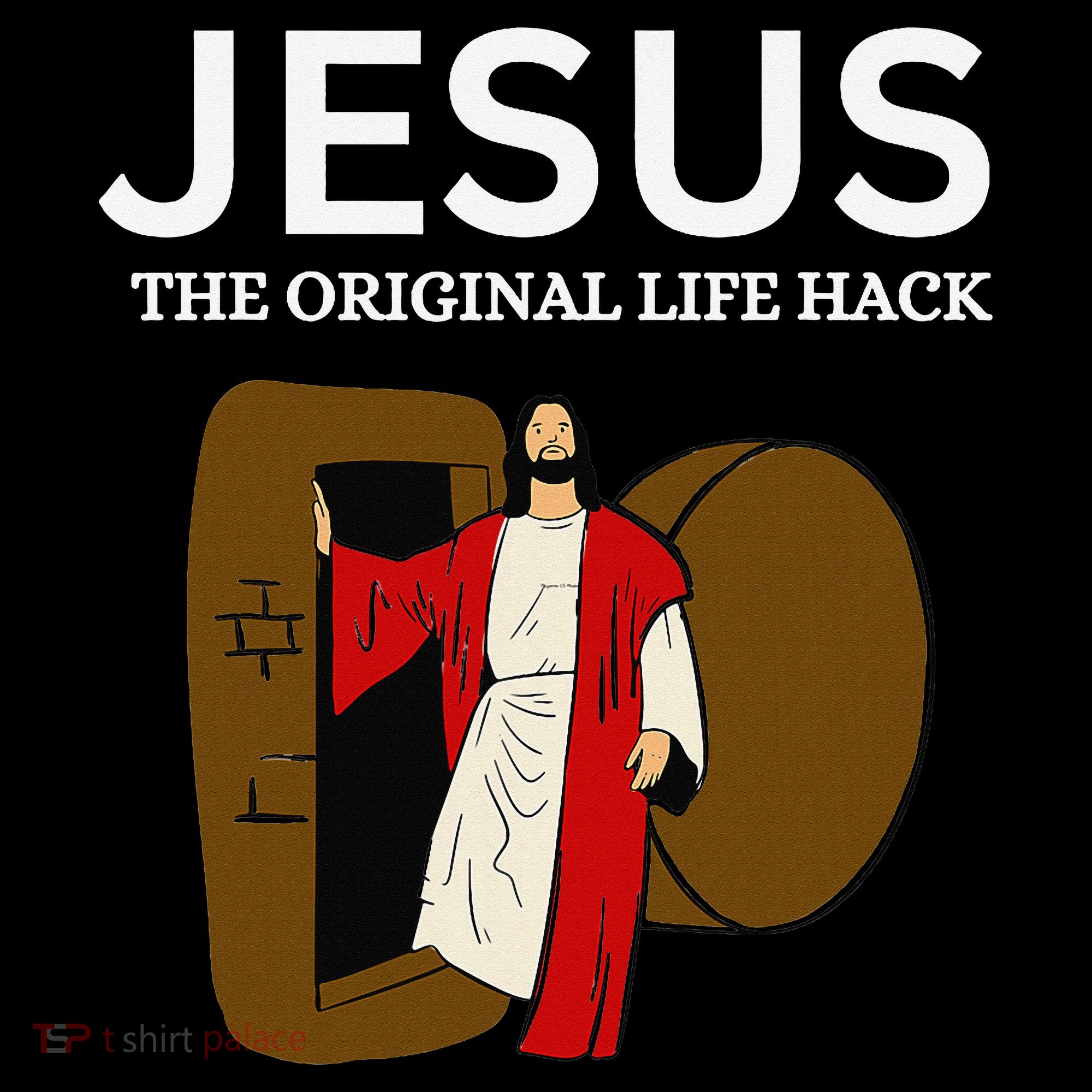 Jesus The Original Life Hack Funny Christian Easter Baby Bodysuit