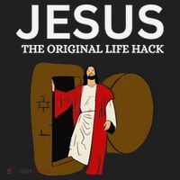 Jesus The Original Life Hack Funny Christian Easter Hat thumb 2