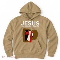 Jesus The Original Life Hack Funny Christian Easter Hoodie thumb 0