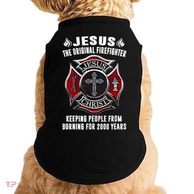 Jesus The Original Firefighter Doggie Tank