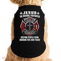 Jesus The Original Firefighter Doggie Tank thumb 0