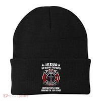 Jesus The Original Firefighter Beanie thumb 0