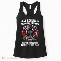 Jesus The Original Firefighter Women's Tank Top thumb 0