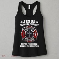 Jesus The Original Firefighter Women's Tank Top thumb 3