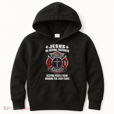 Jesus The Original Firefighter Kids Hoodie