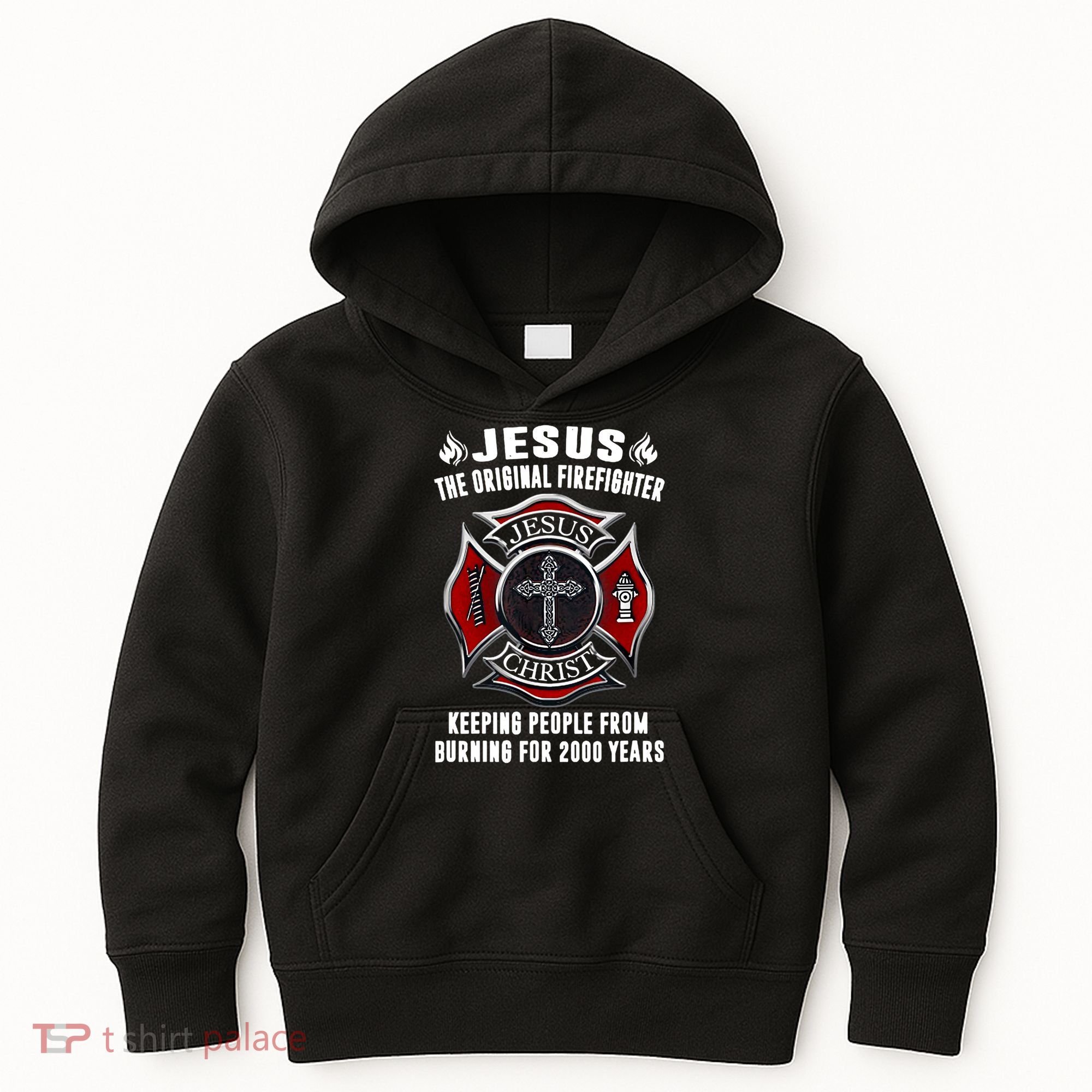 Jesus The Original Firefighter Kids Hoodie