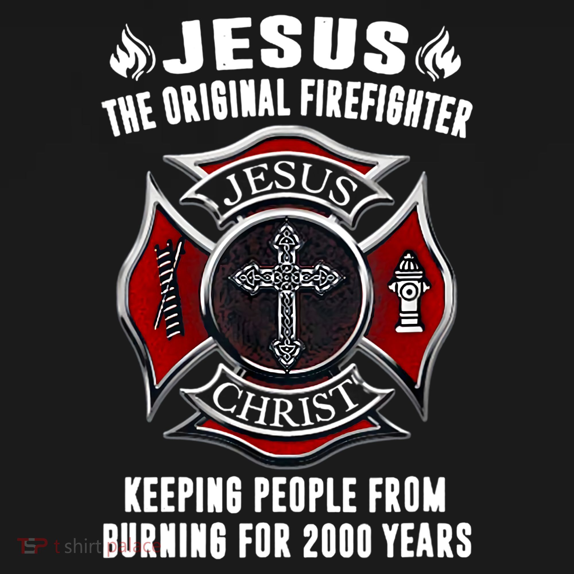 Jesus The Original Firefighter Kids Long Sleeve Shirt