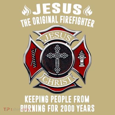 Jesus The Original Firefighter Tall Long Sleeve Shirt