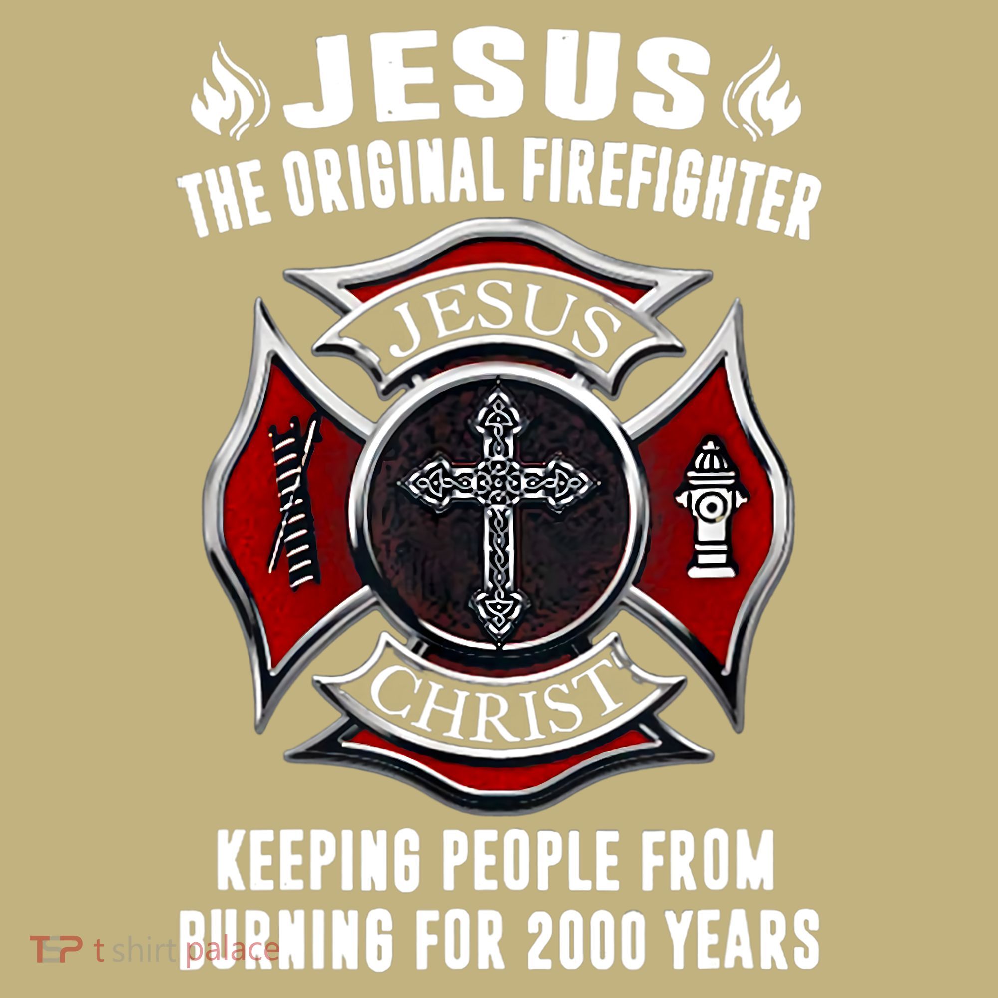 Jesus The Original Firefighter Mousepad
