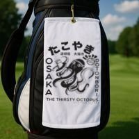 Japanese Takoyaki Osaka Golf Towel thumb 2