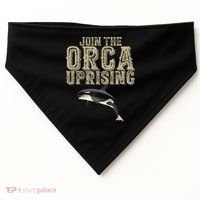Join The Orca Uprising USA-Made Doggie Bandana thumb 0