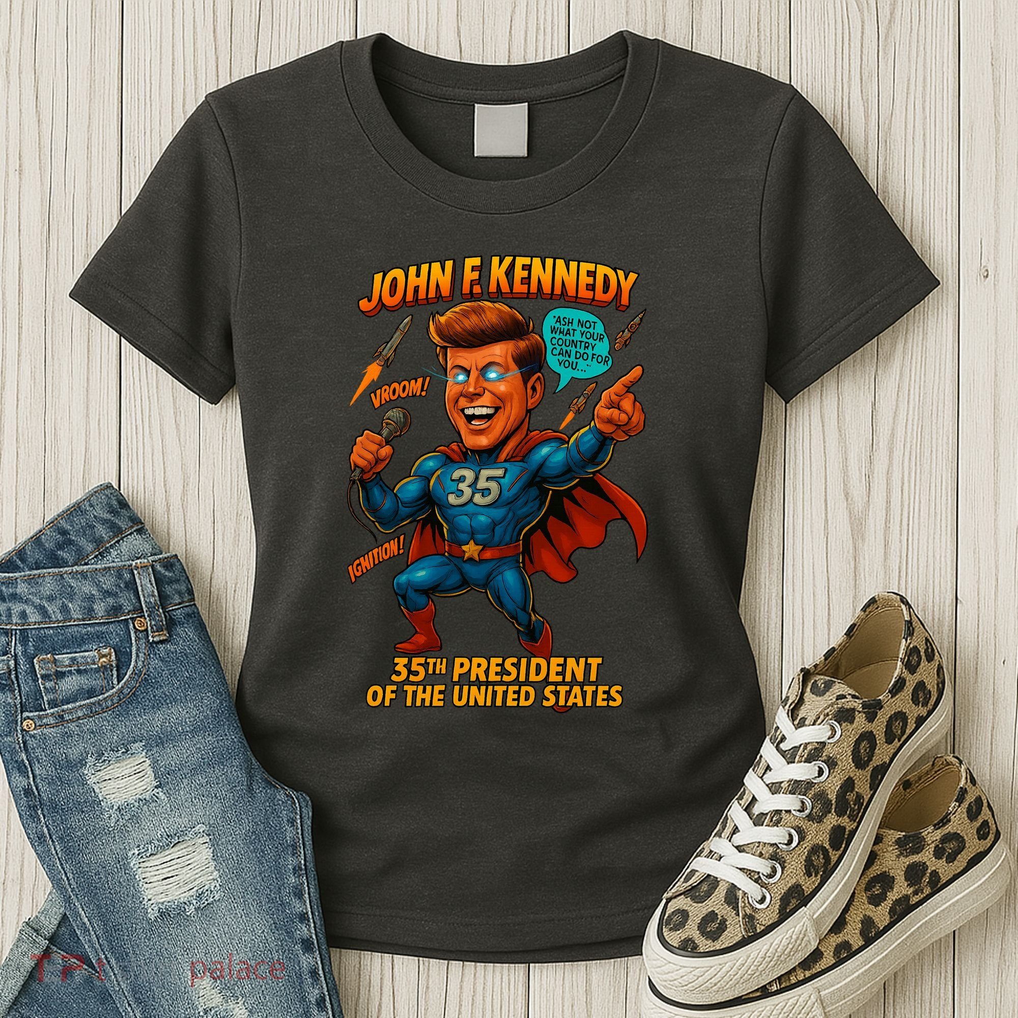 JFK The Presidential Chronicles Women's T-Shirt