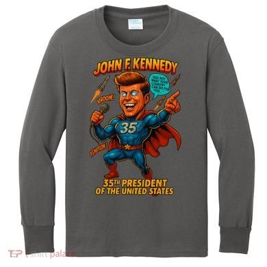 JFK The Presidential Chronicles Kids Long Sleeve Shirt