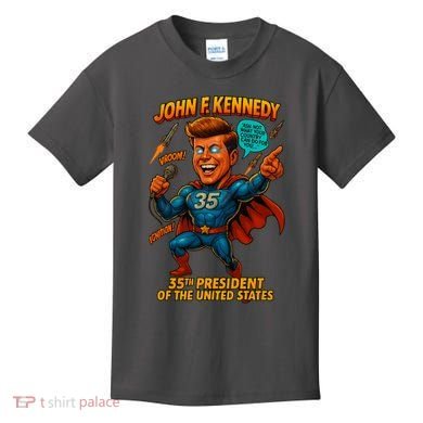 JFK The Presidential Chronicles Kids T-Shirt