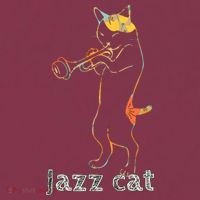Jazz Trumpet Playing Kitty Cat Cool Jazz Cat Tee 16oz Travel Tumbler thumb 2