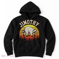 Jimothy The Raccoon Retro Sunset Hoodie thumb 0