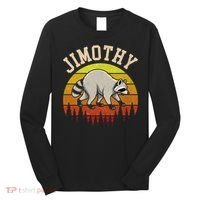 Jimothy The Raccoon Retro Sunset Long Sleeve Shirt thumb 0