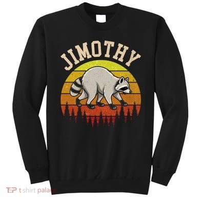 Jimothy The Raccoon Retro Sunset Sweatshirt