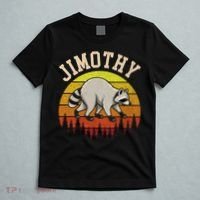 Jimothy The Raccoon Retro Sunset T-Shirt thumb 5
