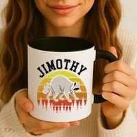 Jimothy The Raccoon Retro Sunset Coffee Mug thumb 3