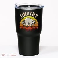 Jimothy The Raccoon Retro Sunset Tumbler thumb 0